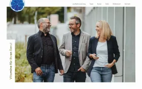 Screenshot von der Website Laufbahncoach