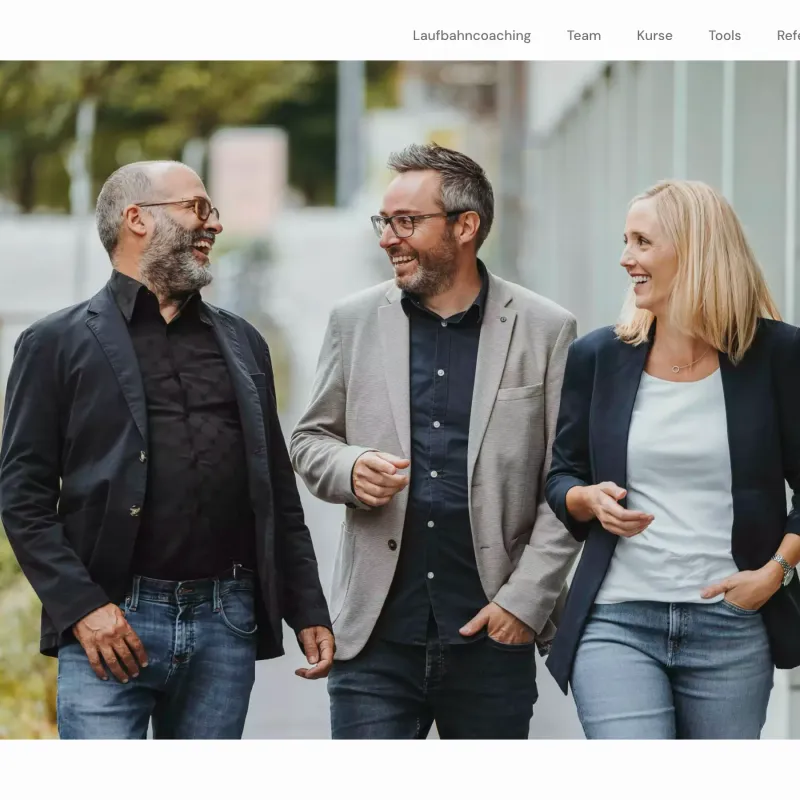 Screenshot von der Website laufbahncoach.ch in Sarnen, Obwalden