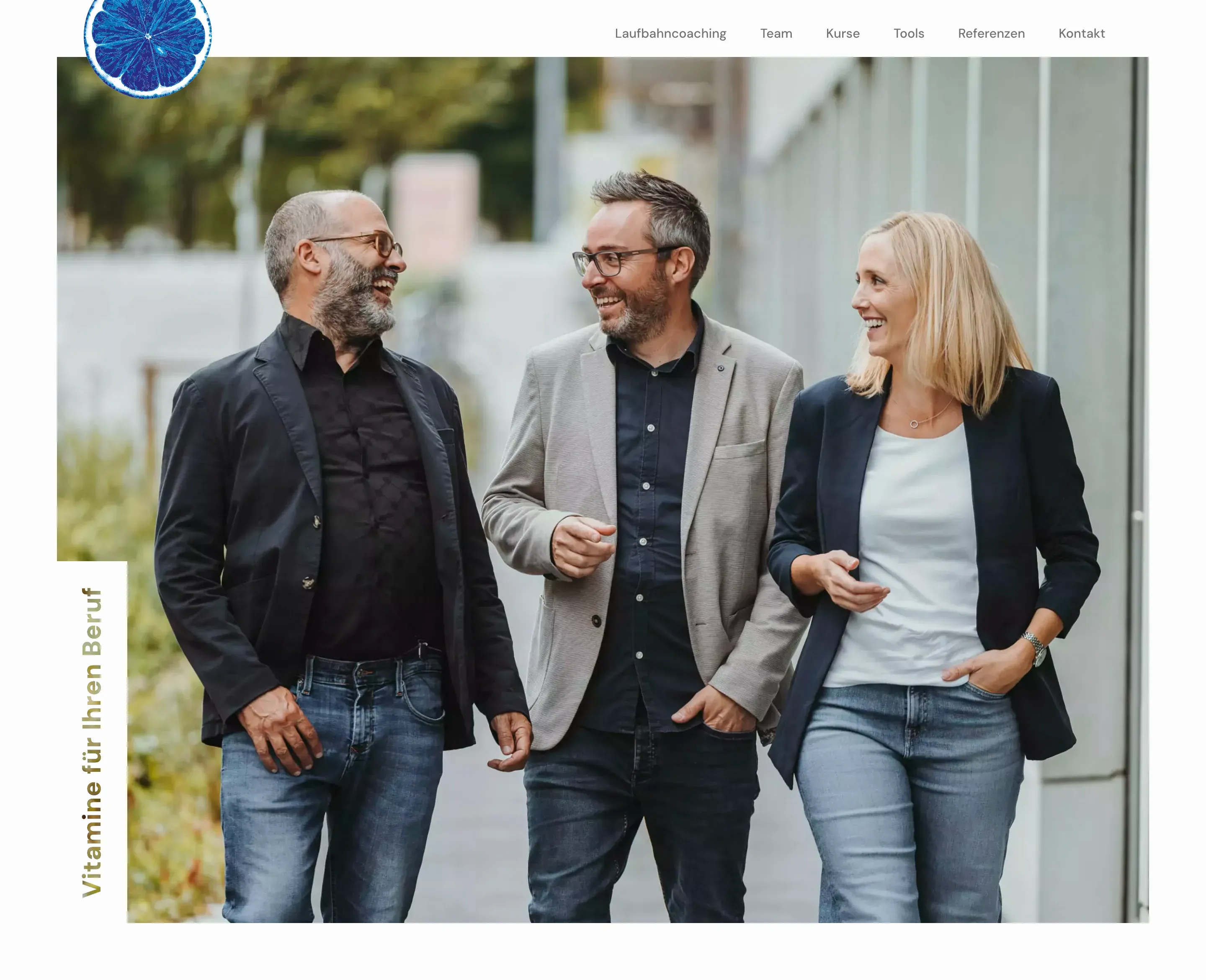Screenshot von der Website Laufbahncoach