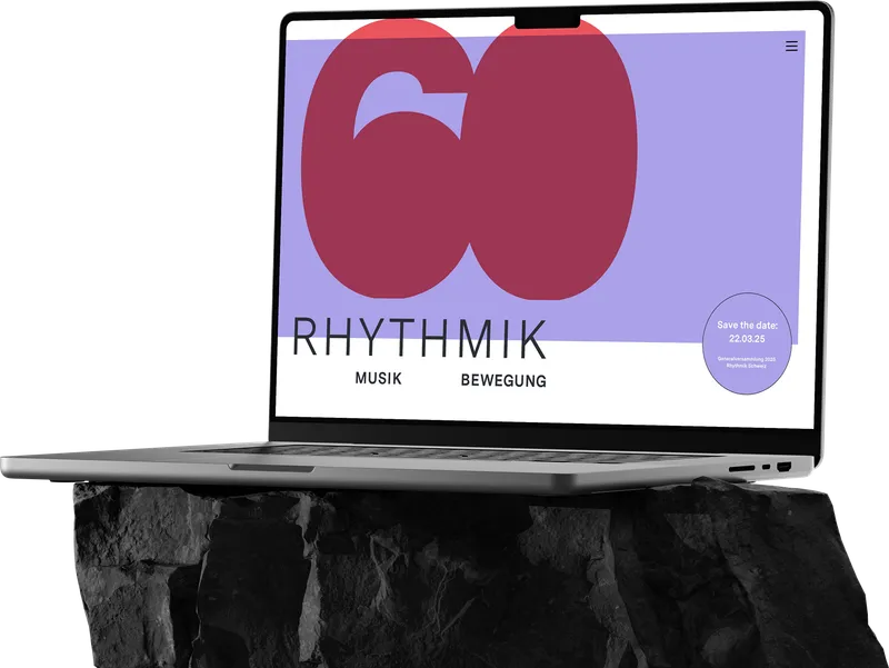 Screenshot von der Website Rhythmik Schweiz