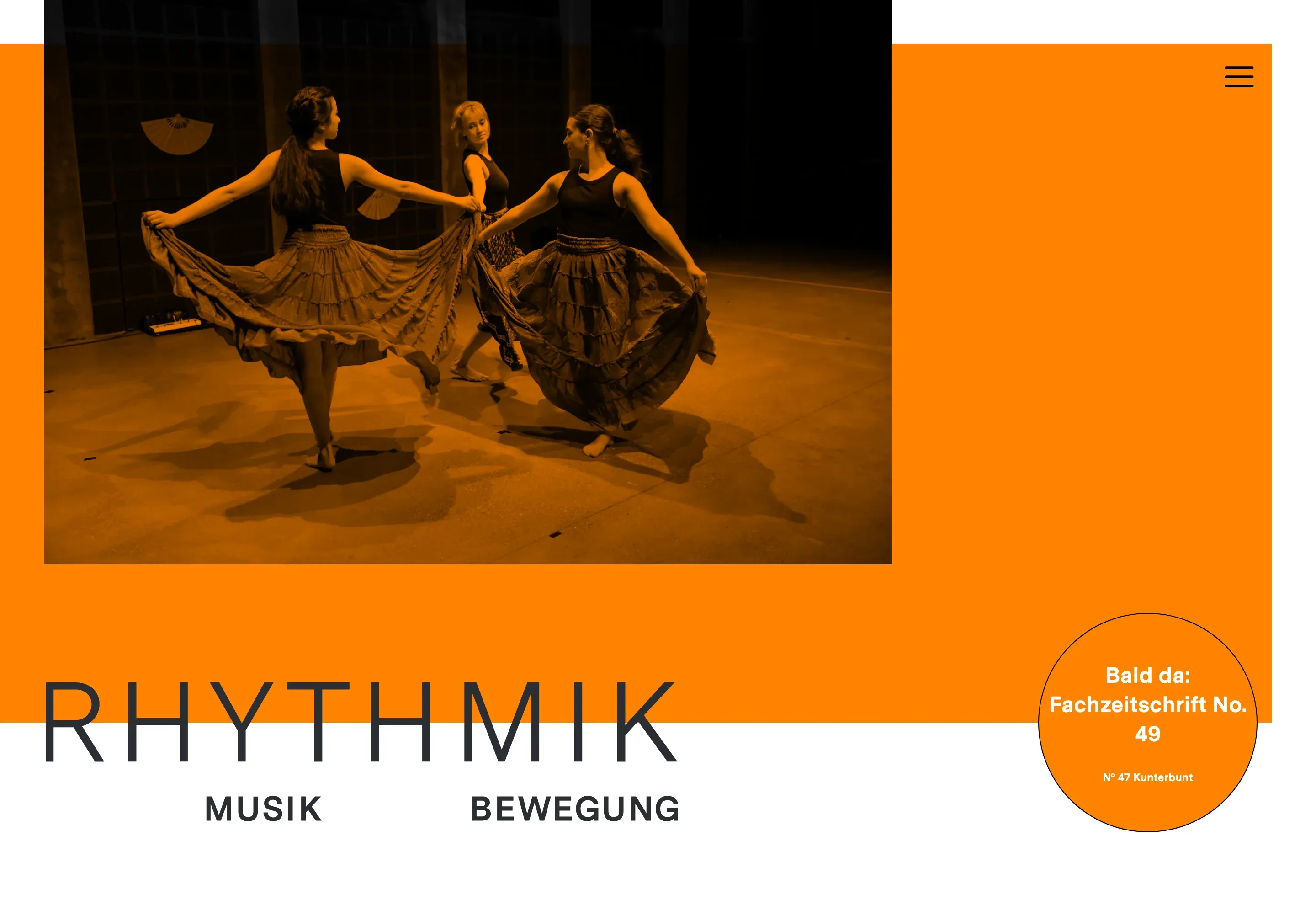 Startseite des Berufsverbands Rhythmik Schweiz